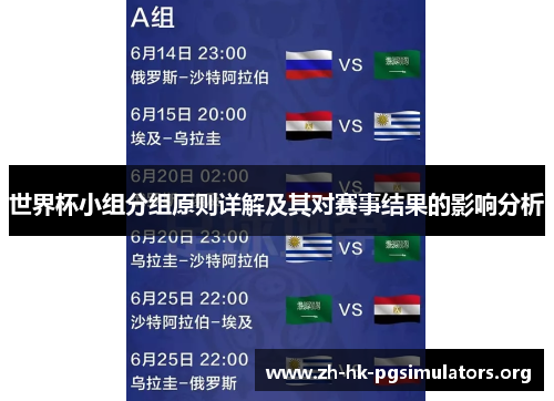 世界杯小组分组原则详解及其对赛事结果的影响分析